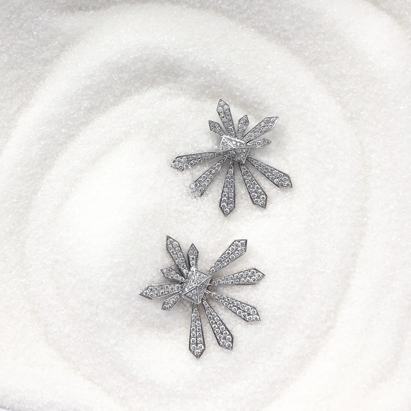 G SERIES DIAMOND “FLARE” EARRINGS<br/>PAIRED WITH DIAMOND "FLARE" JACKETS
